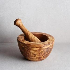 Olivewood Mortar & Pestle(橄榄木研钵和杵)