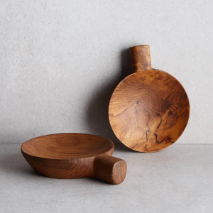 Teak Spoon Rest(柚木勺架)